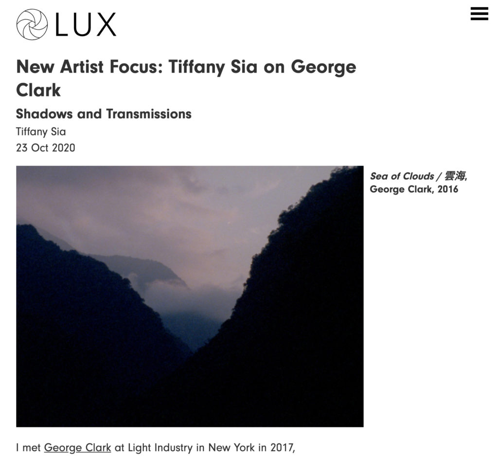 New Artist Focus: Tiffany Sia on George Clark