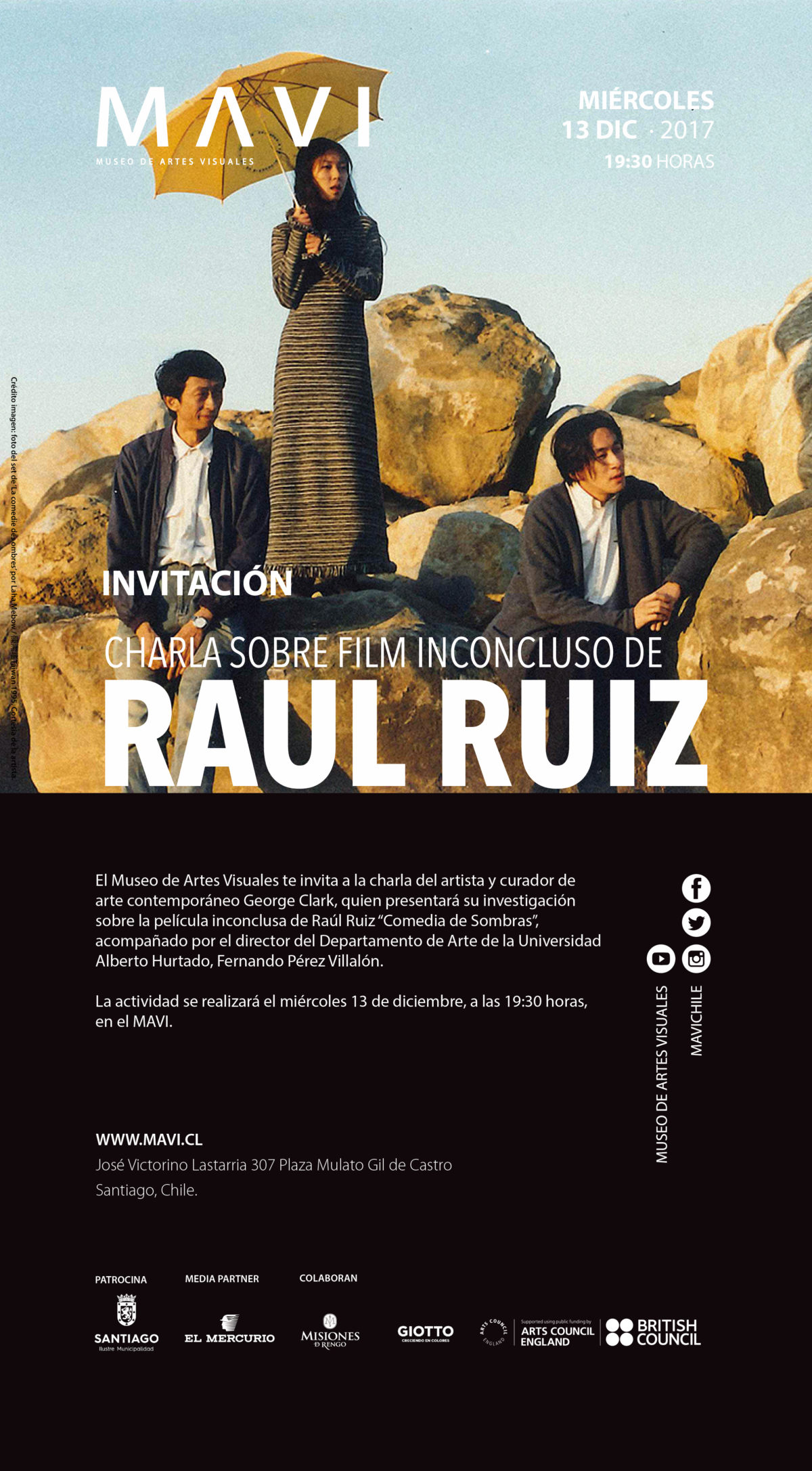 An investigation into the unfinished film by Raul Ruiz – MAVI, Santiago – 13 Dec 2017