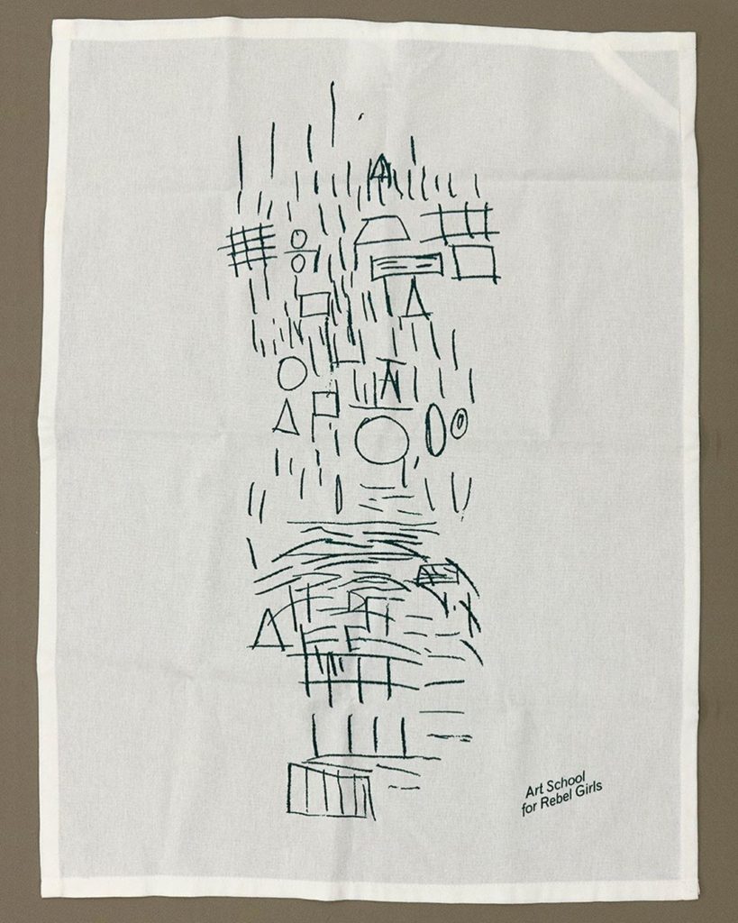 Art School for Rebel Girls x Jatiwangi art Factory, tea towel, 2019