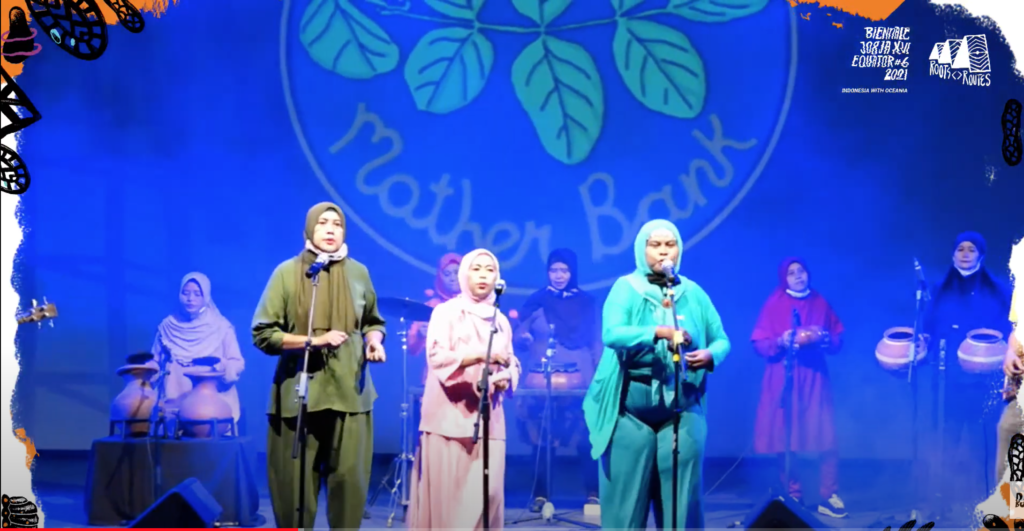 Mother Bank Band performing at Biennale Jogja, Jogja National Museum, October 2021